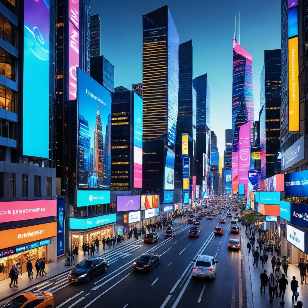 A futuristic cityscape showcasing advanced camera surveillance technology, with sleek drones and modern buildings. Highlight vibrant screens displaying live video feeds of various locations, emphasizing security and engagement. Include diverse people interacting with these technologies in a dynamic and optimistic environment. super-realistic. vibrant colors. 3D.